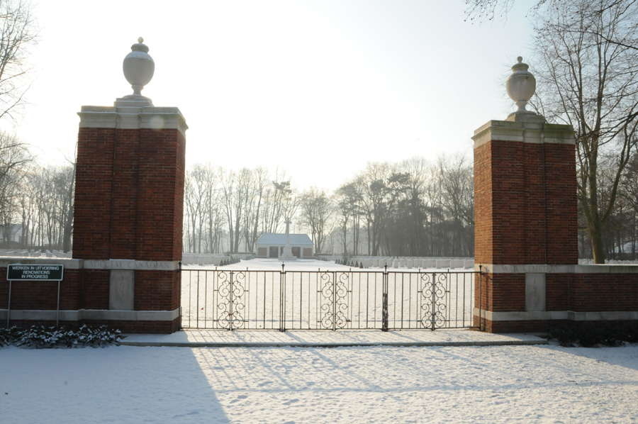 the Adegem Canadian War Cemetery