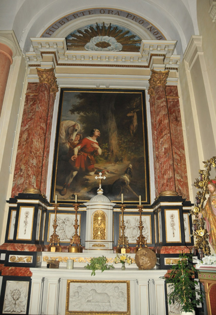 Inside Adegem's church