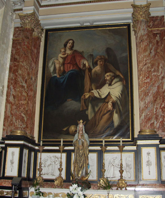 Inside Adegem's church