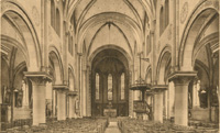 Binnenzicht van de kerk in 1933