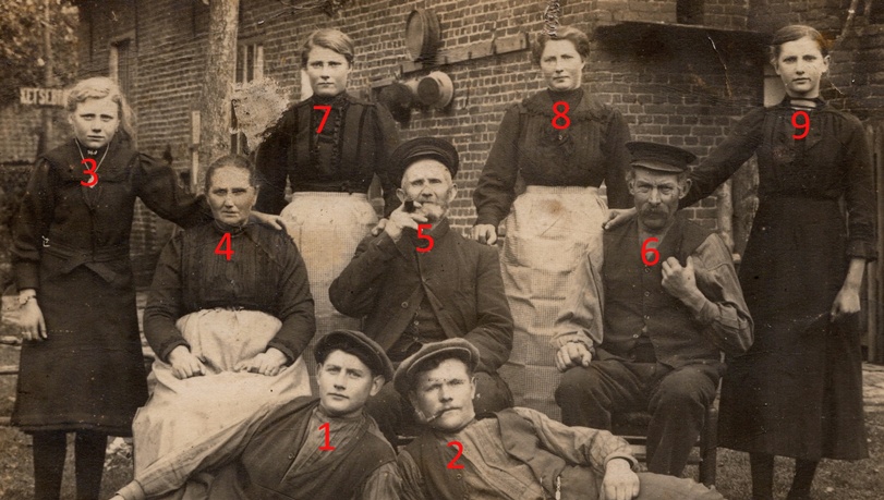 De familie Hoornaert van Lembeke in 1915