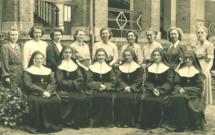 The girls' school staff in June 1952