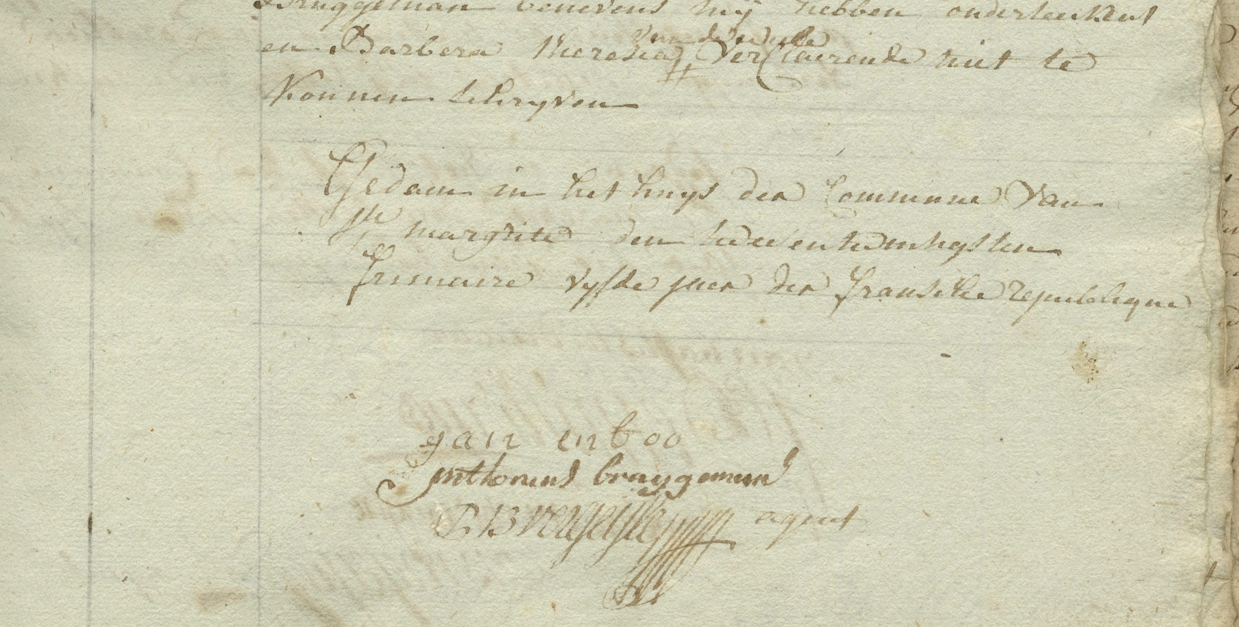 Geboorte-akt van Joannes Bernardus Enboo