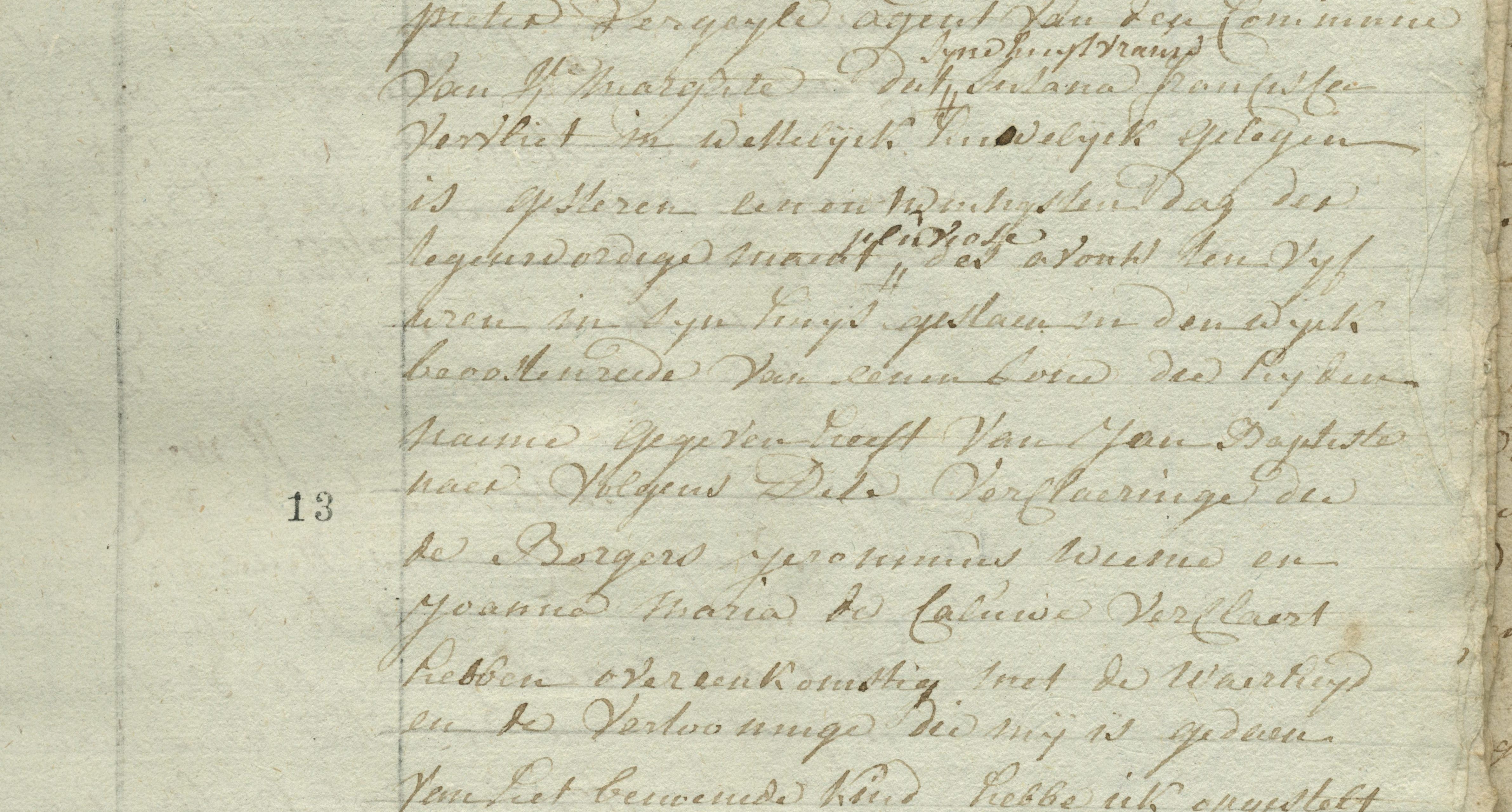Geboorte-akt van Jan Baptiste Coppens
