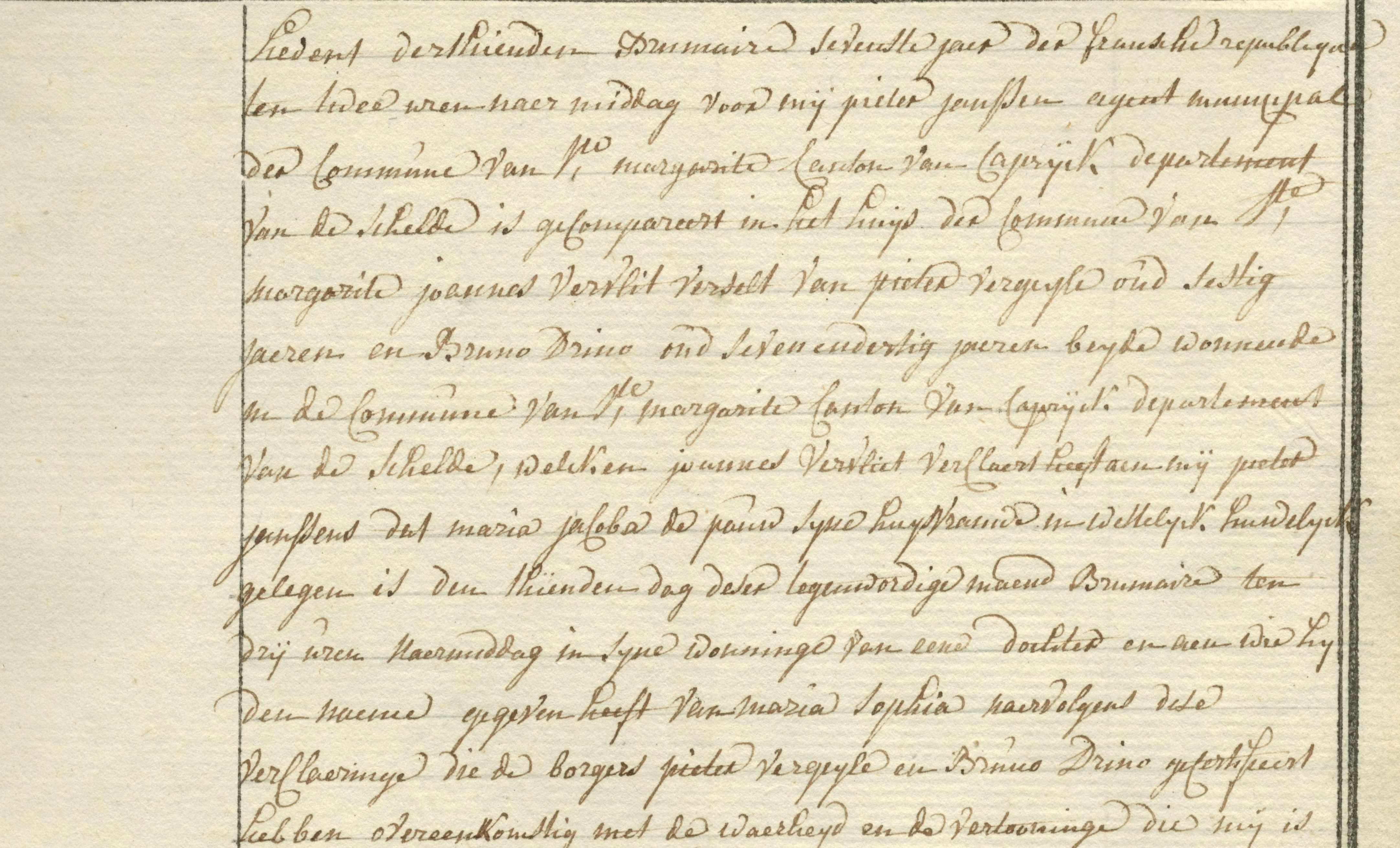 Geboorte-akt van Maria Sophia Vervliet