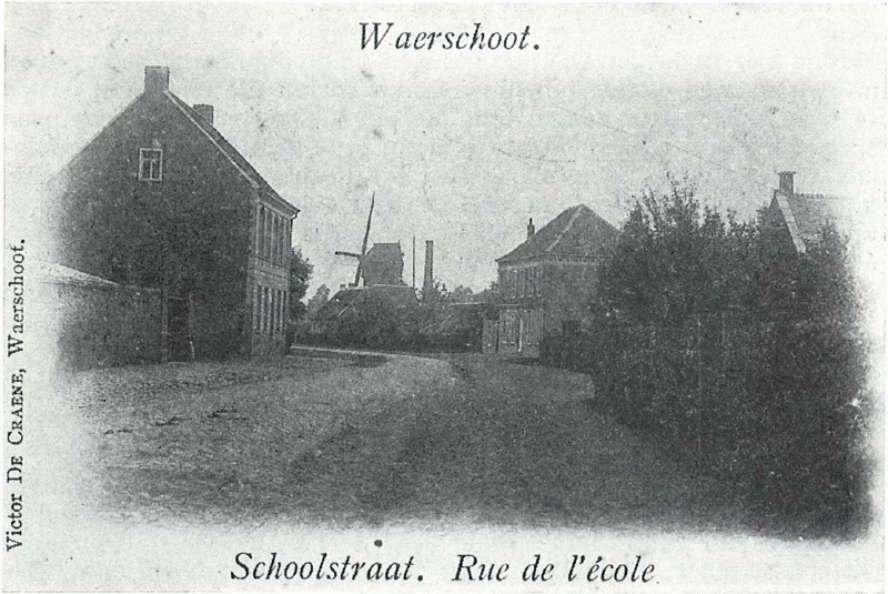 De Schoolstraat te Waarschoot