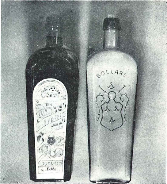Fles en wapen van Van Hoorebeke Frères