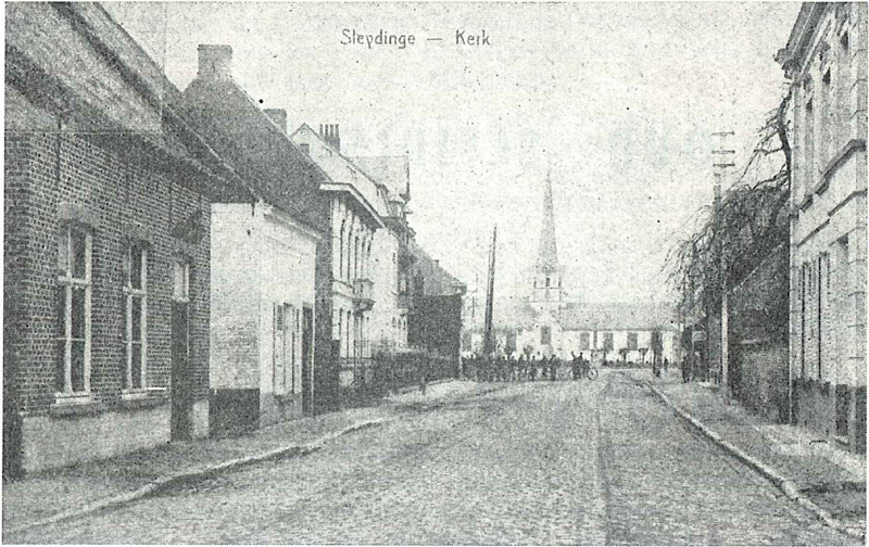 De Mottestraat of Bernt (Polenstraat) omstreeks het jaar 1920