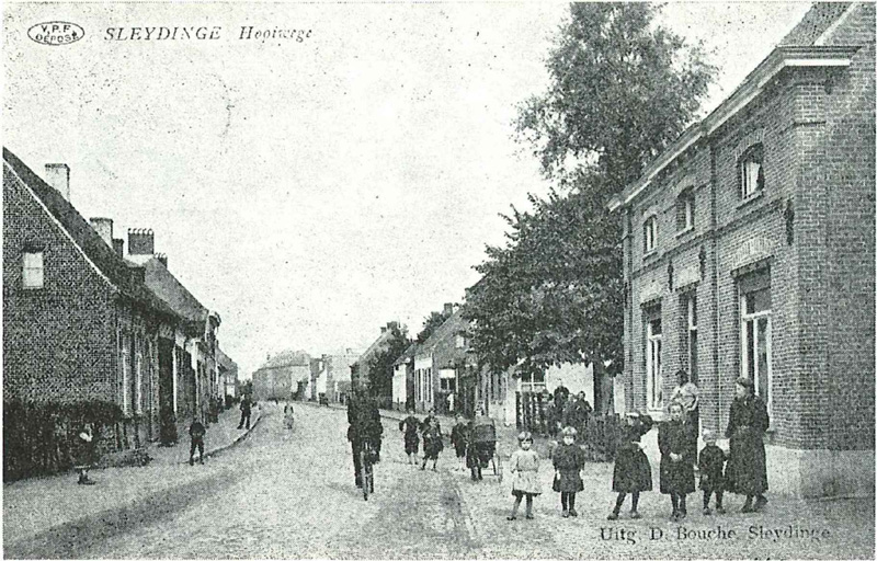 Hooiwege te Sleidinge in 1908
