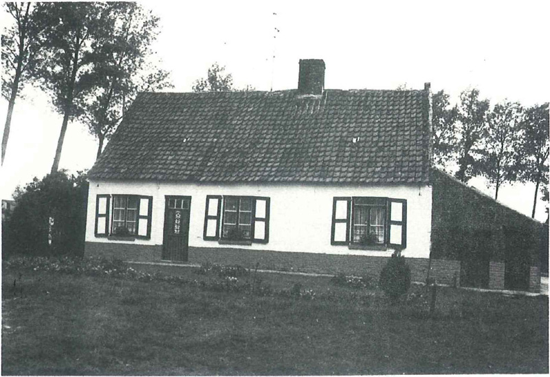 Vooraanzicht van de hoeve Accoe