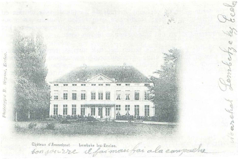 Het kasteel te Lembeke in 1901.