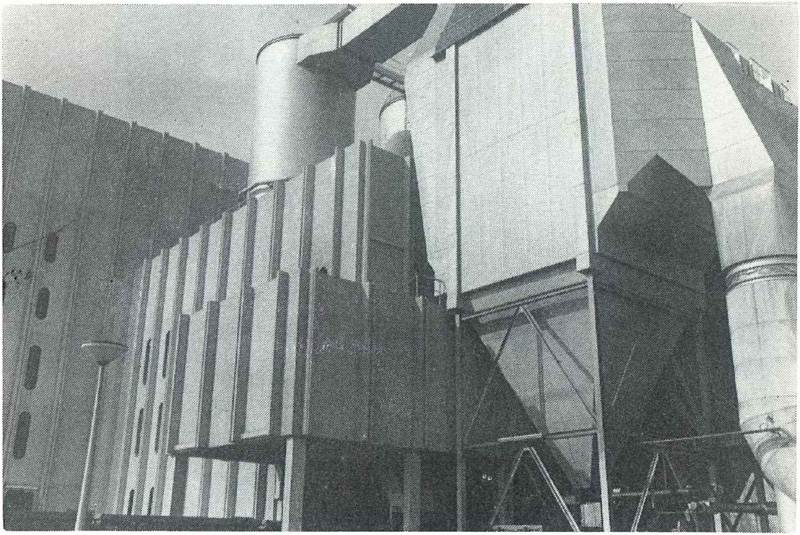De betonconstructie van de verbrandingsoven