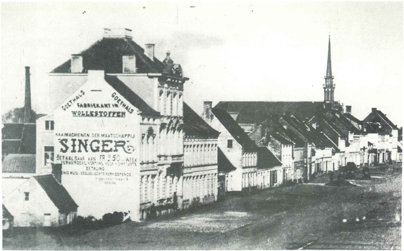 De Stationsstraat te Eeklo voor 1880