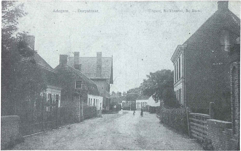 Het dorp in de richting van Den Hoeke