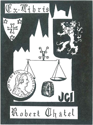 Ex-libris van Robert Châtel