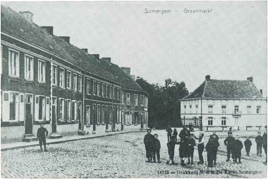 De Graanmarkt te Zomergem, vóór de oorlog 1914-18