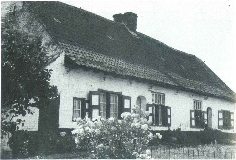 Oud huisje nabij de brug van het Motje in 1977