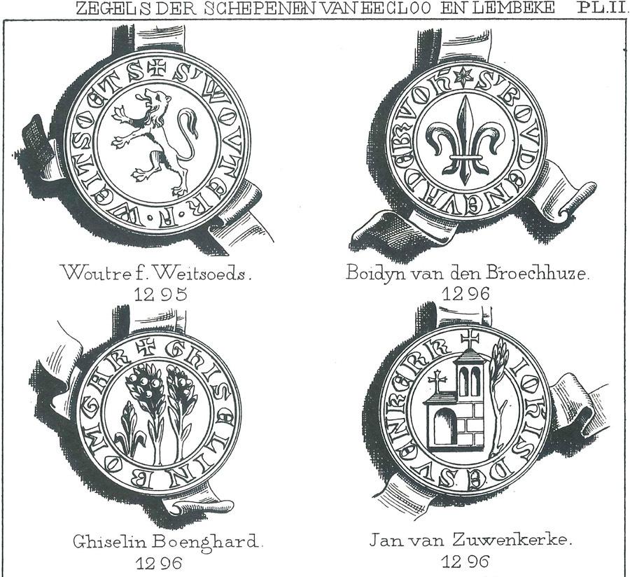 Zegels der schepenen van Eecloo en Lembeke - Pl. 2a