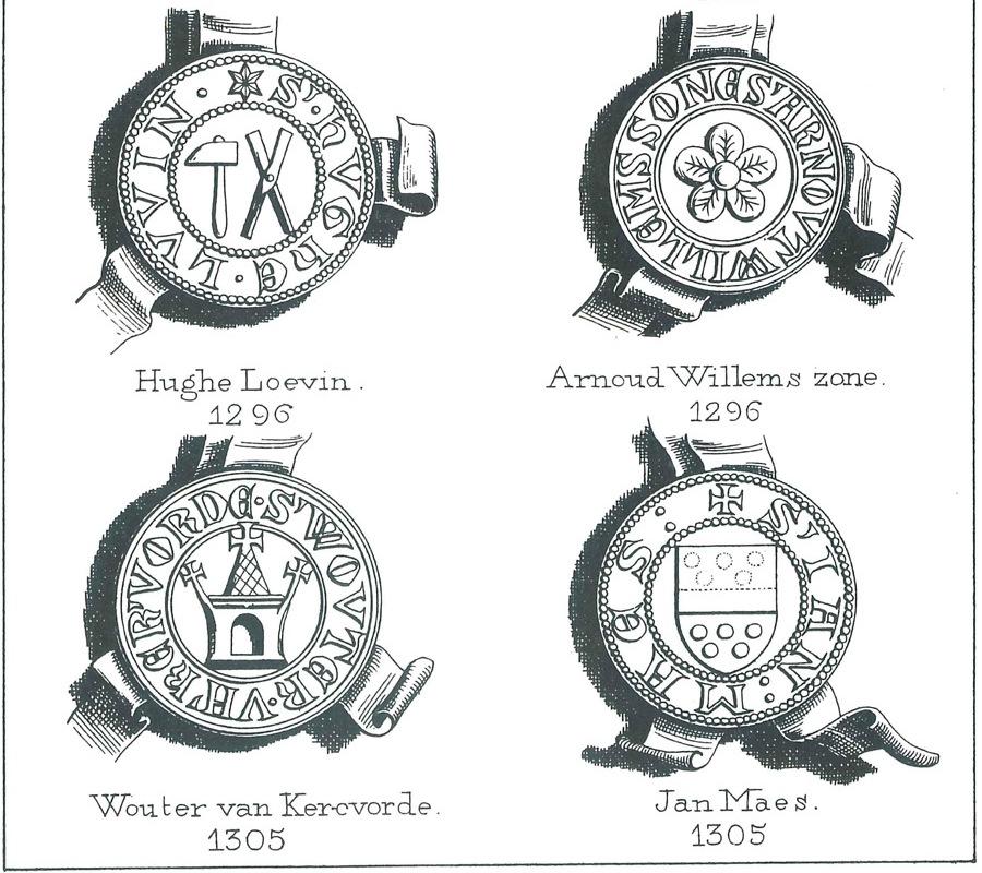 Zegels der schepenen van Eecloo en Lembeke - Pl. 2b