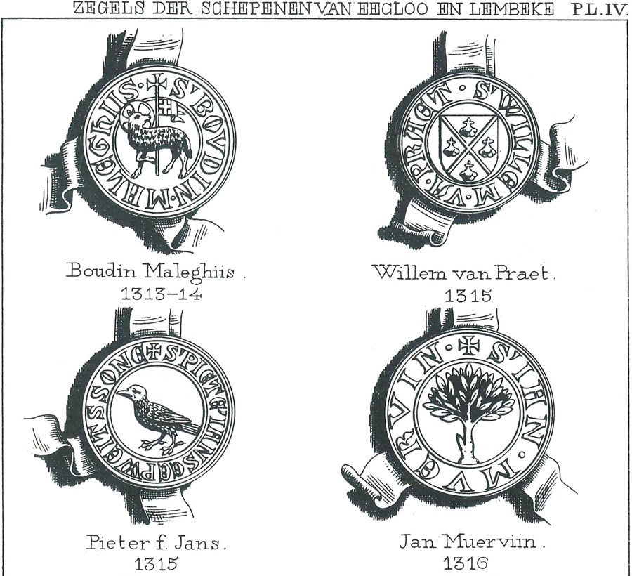 Zegels der schepenen van Eecloo en Lembeke - Pl. 4a