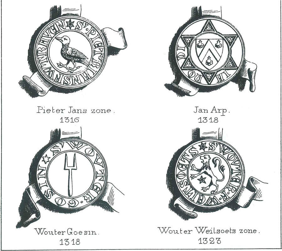 Zegels der schepenen van Eecloo en Lembeke - Pl. 4b