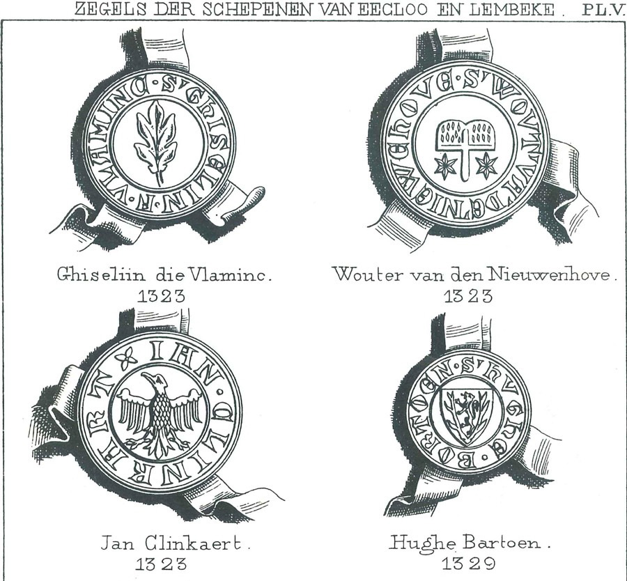 Zegels der schepenen van Eecloo en Lembeke - Pl. 5a