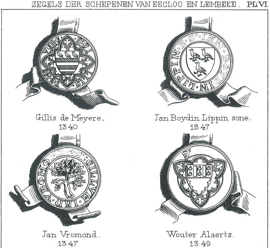 Zegels der schepenen van Eecloo en Lembeke - Pl. 6a