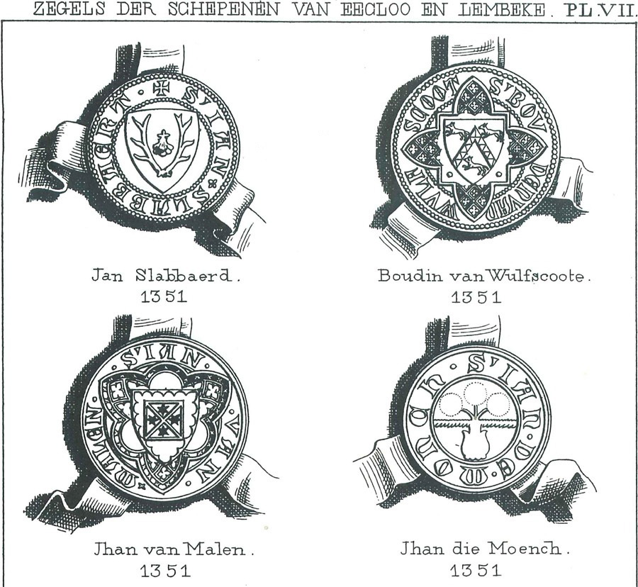 Zegels der schepenen van Eecloo en Lembeke - Pl. 7a
