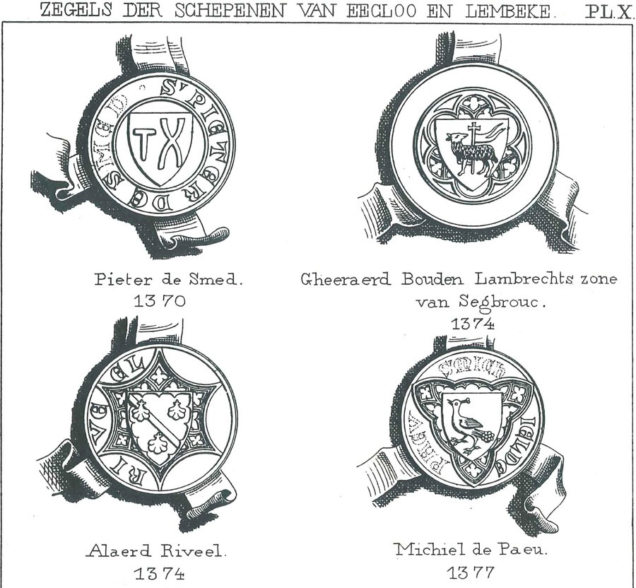 Zegels der schepenen van Eecloo en Lembeke - Pl. 10a