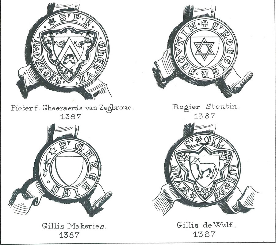 Zegels der schepenen van Eecloo en Lembeke - Pl. 10b