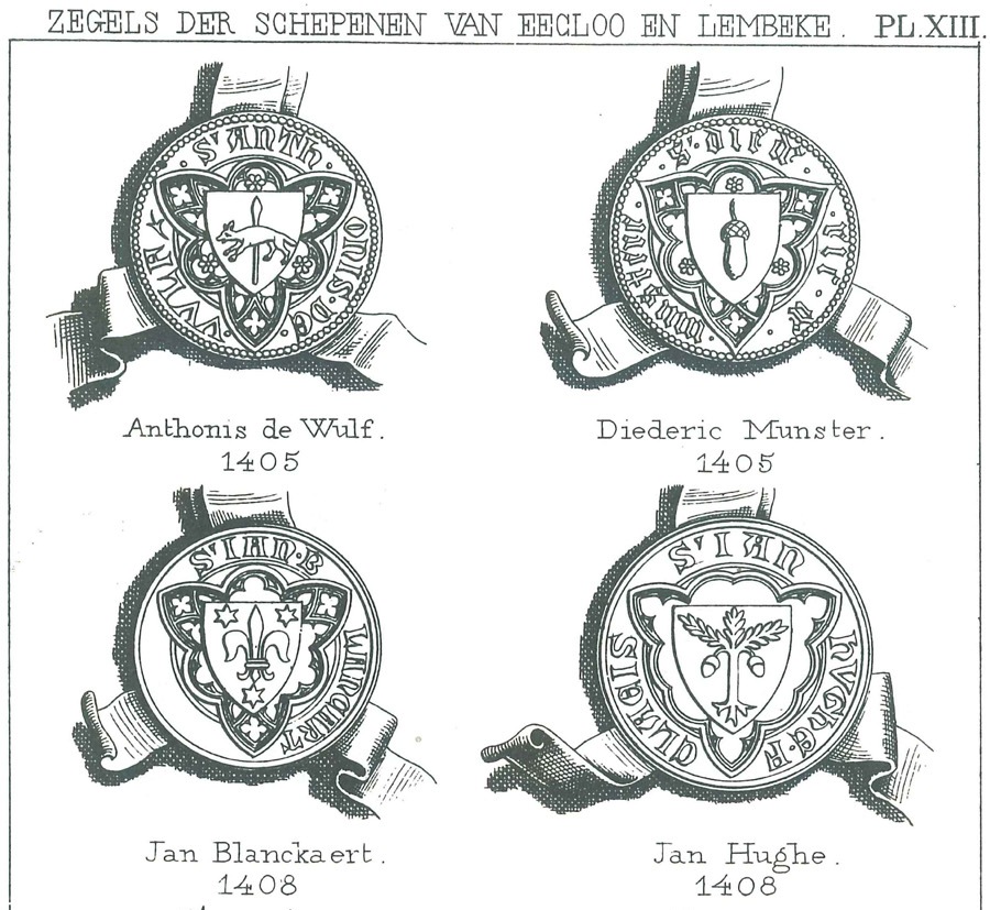Zegels der schepenen van Eecloo en Lembeke - Pl. 13a