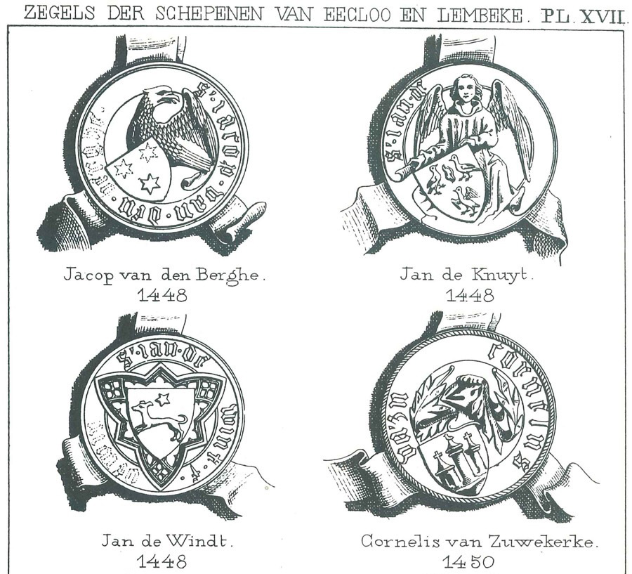 Zegels der schepenen van Eecloo en Lembeke - Pl. 17a