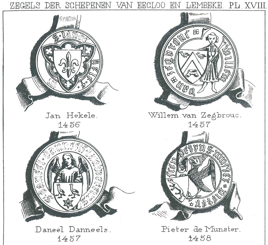 Zegels der schepenen van Eecloo en Lembeke - Pl. 18a