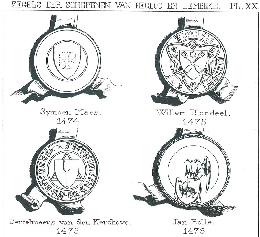 Zegels der schepenen van Eecloo en Lembeke - Pl. 20a