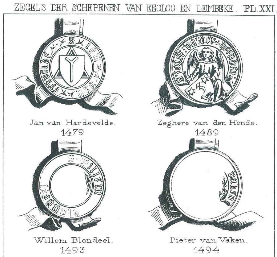 Zegels der schepenen van Eecloo en Lembeke - Pl. 21a