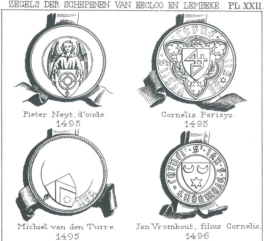 Zegels der schepenen van Eecloo en Lembeke - Pl. 22