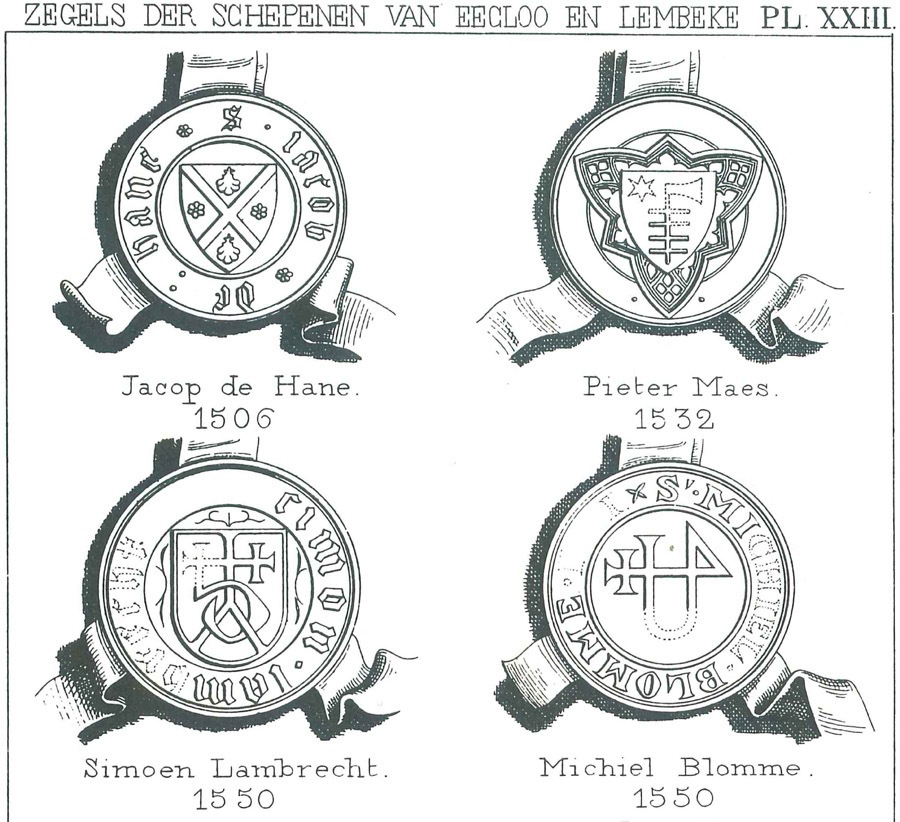 Zegels der schepenen van Eecloo en Lembeke - Pl. 23a